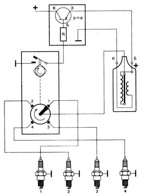 Контактно-транзисторная система зажигания: принцип работы