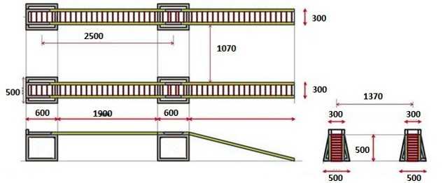 Чертеж автомобильной эстакады