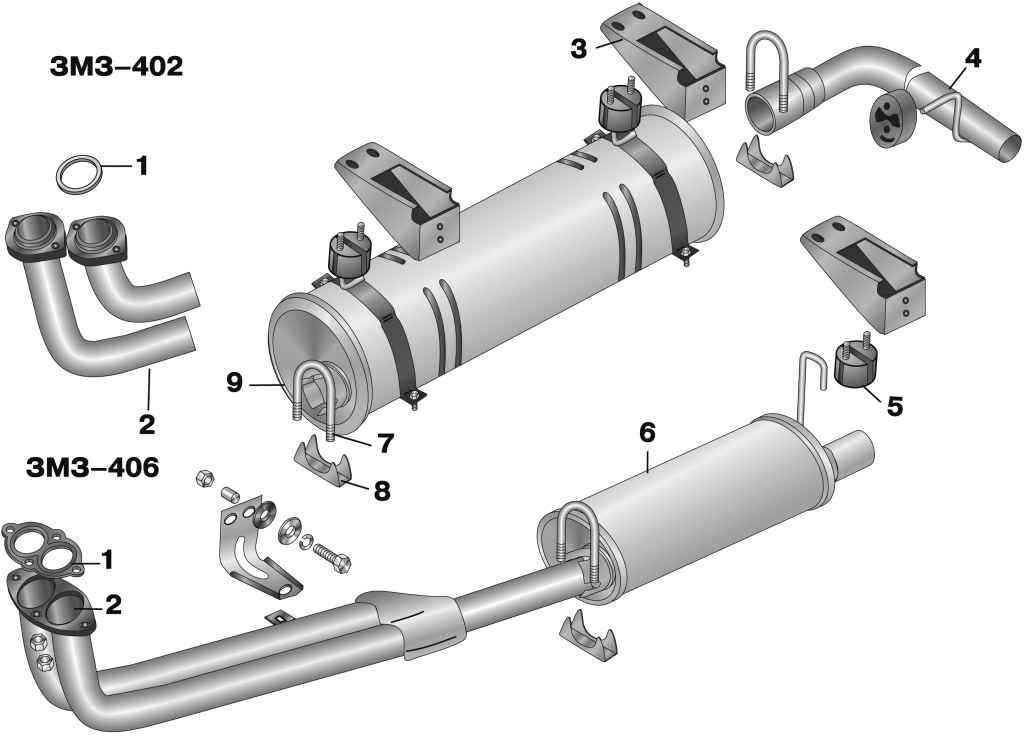 система охлаждения газ 3307 схема