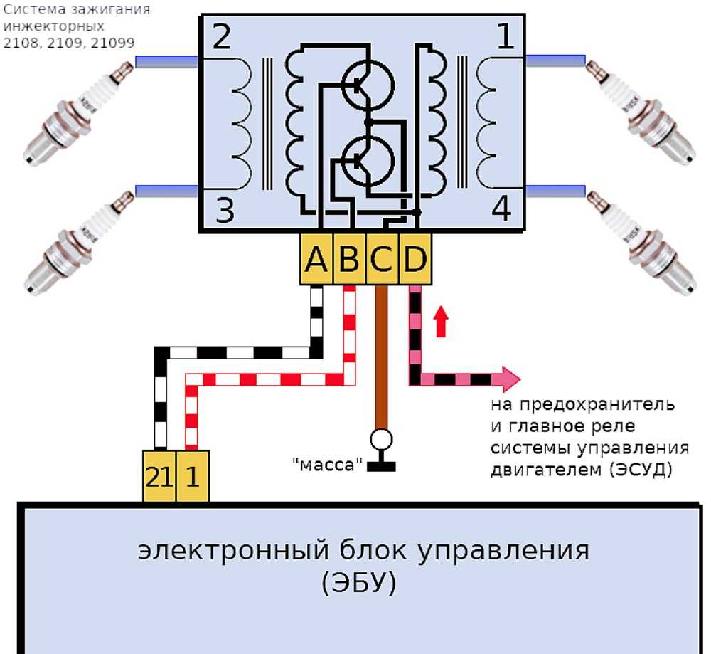 Схема подключения инжектора ваз 2107 - 89 фото