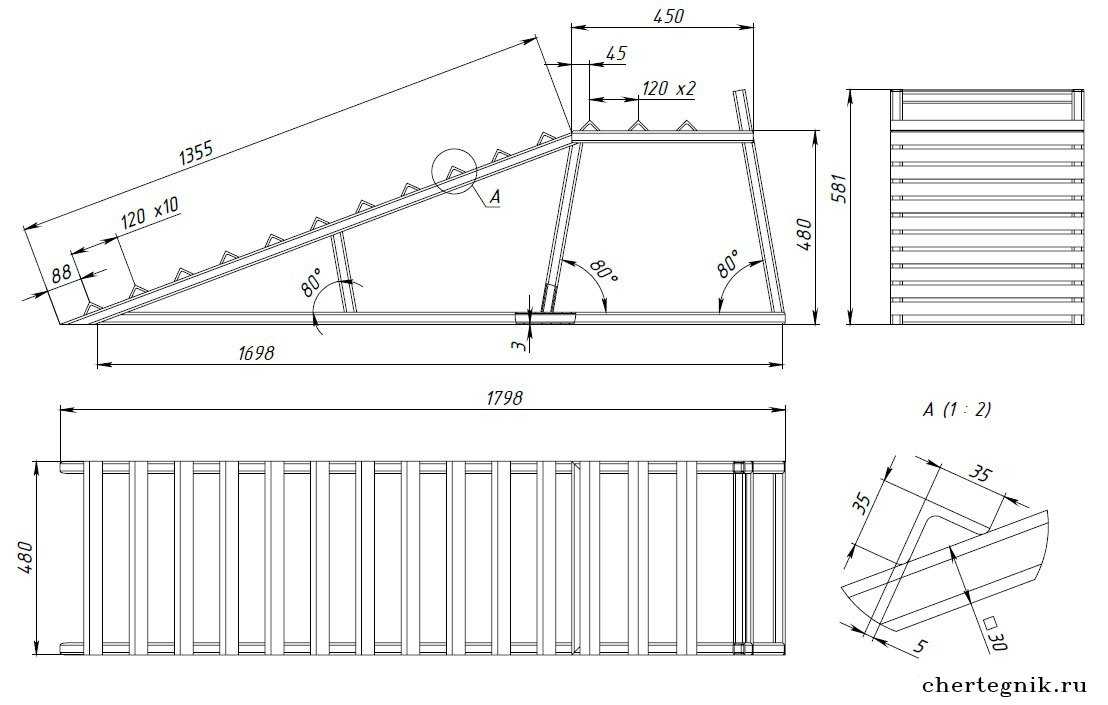 Мини эстакада для авто своими руками из металла чертежи размеры