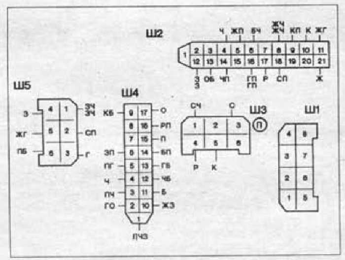 Схема монтажного блока ваз 21 10