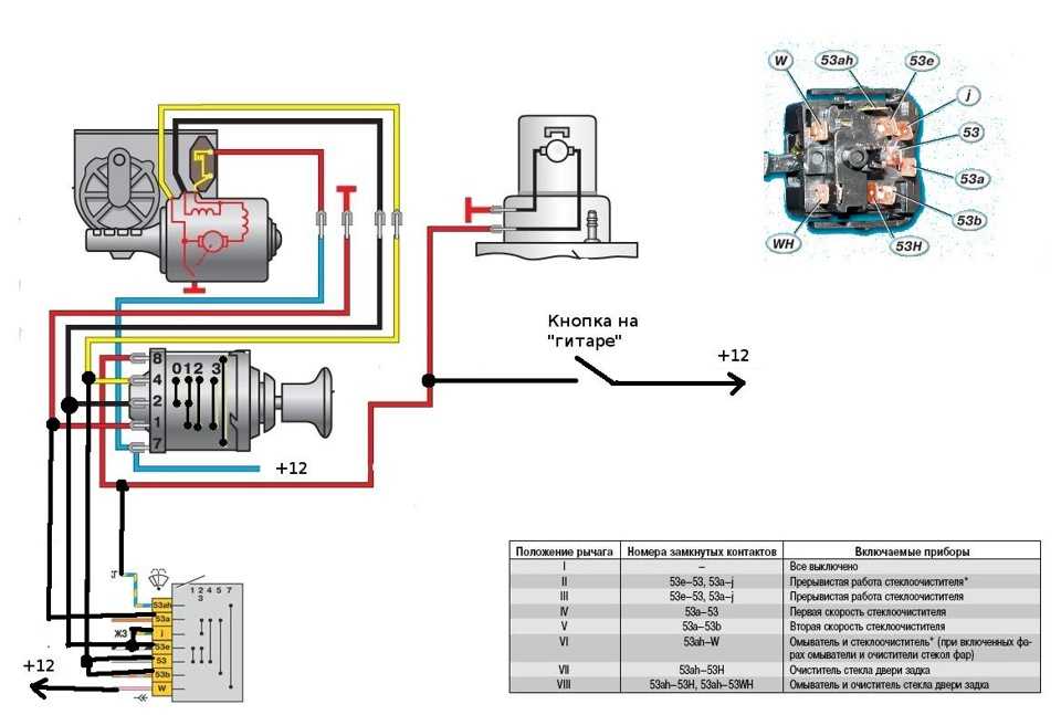 Схема подключения подрулевого переключателя уаз буханка