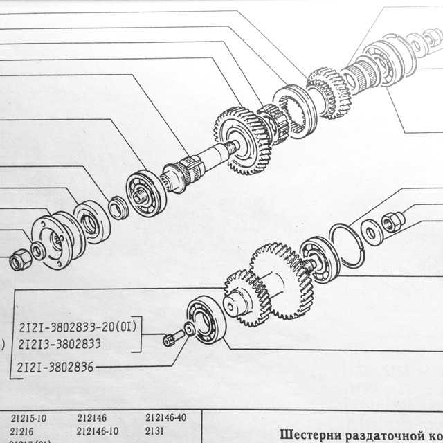 Раздатка нива схема устройство