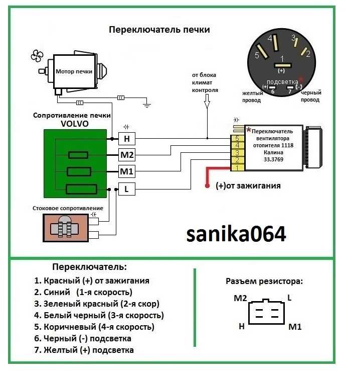 Замена резистора на печке ваз 2110 своими руками