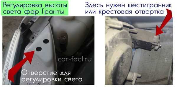 Правильная регулировка фар лада гранта своими руками