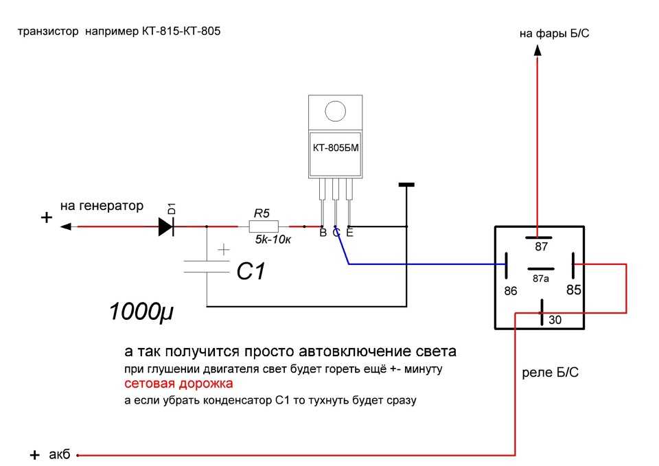 Схема включения дхо при запуске двигателя