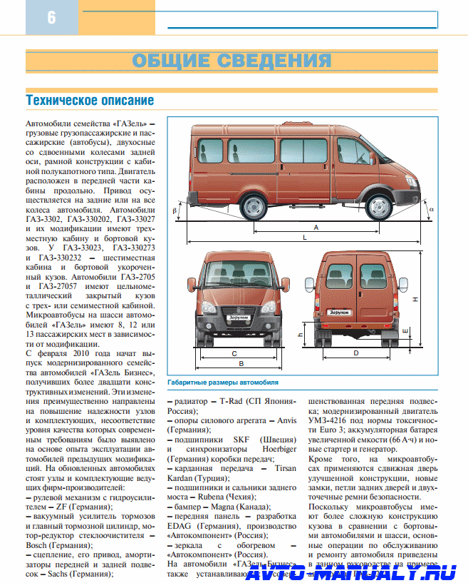 Схема автомобиля газ 3302