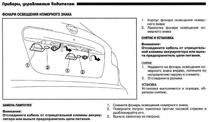 Ниссан ноут не горит подсветка номера