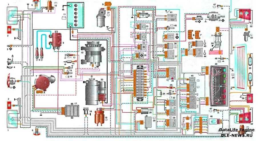 Ваз 1111 схема электропроводки